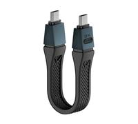 Puiseno Cavo USB C a USB-C Thunderbolt 5/USB 4 Gen 2 corto PD 240 W, 8K 80-120 Gbps Cavo di ricarica FPC Ricarica rapida con tutti i dispositivi, 13 cm