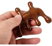PUJIANA Pettini, Pettine a Denti Larghi in Legno, Pettine for Massaggio dei Capelli da 8 cm Pettine con Manico Portatile in Legno di Sandalo Stile Cinese