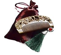 PUJIANA Pettini, Pettine a Denti Larghi in Legno, Pettine in Stile Cinese Stile Antico da Donna Pratico e Creativo di Fascia Alta