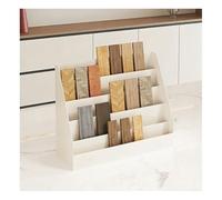 pujindu Tile Sample Display Stand, 4-Tier Countertop Stone Holder For Showrooms, Modern Sample Rack For Marble, Quartz, Granite(Beige,46x18x35.5cm)