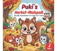 Puki´s Herbst-Malspaß, 50 süße Ausmalbilder für Kinder ab 4 Jahre