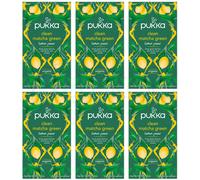 Pukka Clean Matcha Green - 20 bustine di tè (confezione da 6)