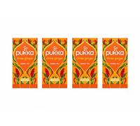 Pukka Herbal Tea Three Ginger, Tisana ai tre Tipi di Zenzero, 100% Biologico, Senza Caffeina, Ingredienti 100% Naturali, 20 Filtri ora CONFEZIONE DA 4!