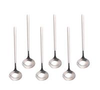 Pukka Home, cucchiaini da caffè in acciaio inox 18/10, 12,7 cm, manico satinato, set da 6 pezzi, per caffè, zucchero, dessert, torta, gelato, zuppa, antipasto, cappuccino, di Pukka Home (argento)