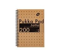 Pukka Pad, A5 Kraft Jotta Notebooks - Pack of 3 Twin-Wirebound Notebooks - 80GSM