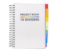 Pukka Pad B5 Project Book with 10 Repositionable Dividers for Organization - 400