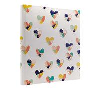 Pukka Pad, Carpe Diem - Raccoglitore arrotolato precaricato, 31,5 x 27,4 cm, include indice, dettagli personali e pagine per pianificazione, precaricato con divisori in 5 parti, meccanismo standard a 3 anelli, motivo: cuori