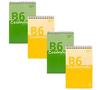 Pukka Pad Essentials B6 Shorthand Notebook - Pack of 4 Top Wire-Bound Notepads i