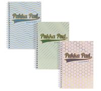 Pukka Pad Haze A5 Jotta Notebook - Pack of 3 Card Cover Wire-Bound Notepads with