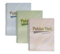 Pukka Pad Haze Jotta - Blocco note formato A4, confezione da 3 quaderni rilegati