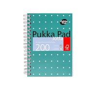 Pukka Pad, taccuino A6, metallico, verde