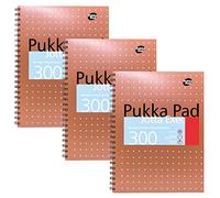 Pukka Pad-Taccuino formato A4, confezione da 3 pezzi