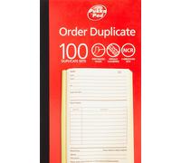 Pukka Pads Value 210x130mm Duplicate Order Book (Pack of 5)