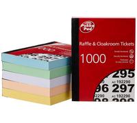 Pukka Pads Value Cloakroom Raffle Ticket Number Pad (Pack of 6)