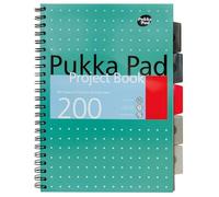 Pukka - Quaderno per progetti, formato A4, metallizzato
