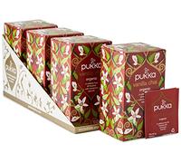 Pukka Tisana Vanilla Chai Biologica 20 Bustine x4 Confezioni; Infuso Bio con Cannella, Zenzero e Vaniglia; Senza Caffeina; Gusto Dolce e Speziato