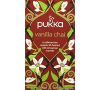 Pukka Tisane, Vanilla Chai, Tisana Biologica Chai alla Vaniglia Con Zenzero e Cardamomo, Con Ingredienti 100% Naturali, Sapore Deciso, Profumo Cannella, 20 Filtri