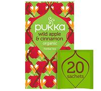Pukka Tisane, Wild Apple & Cinnamon, Tisana Biologica Con Mela Selvatica e Cannella, Con Ingredienti 100% Naturali, Per Ogni Momento della Giornata, 20 Filtri