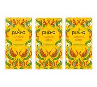 Pukka TURMERIC ACTIVE Con Zenzero, Curcuma, Ortica e Arancia, Ideale Per Rimanere Attivi, con 20 Filtri e ora a CONFEZIONE DA 3!