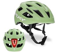 Puky Casco da bicicletta per bambini, 48-55 cm, peso leggero, 220 g, massima protezione e ventilazione, visibilità a 360° grazie al modulo luminoso, ideale per sicurezza e comfort sulla bicicletta