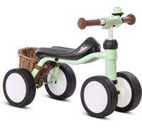 PUKY PUKYLINO BUNDLE Verde Pastello | Bici senza pedali 1 anno | Bicicletta senza pedali 1 anno | Balance bike 1 anno | Bici 1 anno con maniglie sicurezza e ruote silenziose | Rivestimento antiurto