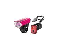 PUKY Set di illuminazione per bicicletta Lumi rosa