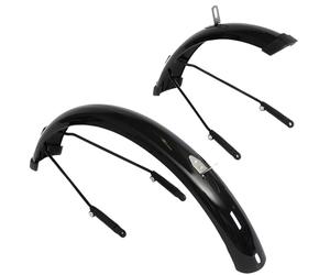 PUKY Set di parafanghi per bicicletta LS-PRO 16 nero, leggero e robusto, facile da montare e anti-caduta, universale, per ruote da 16 pollici, paraspruzzi e sicurezza