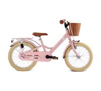 PUKY YOUKE Classic 16 | Bicicletta per bambini 16 pollici | Bicicletta per bambini dai 4 anni in su, con cestino e freno a contropedale, regolabile in altezza e leggera, Made in Germany | Retro Rose