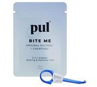 PUL Strumento da masticare e strumento di rimozione per allineatore 2 in 1 - Blu | Combo Chewie + Dispositivo di rimozione ortodontico | Riutilizzabile e privo di BPA per Invisalign | Confezione da 1