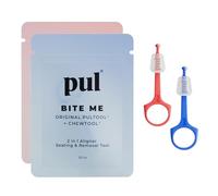 PUL Strumento da masticare e strumento di rimozione per allineatore 2 in 1 - Rosa | Combo Chewie + Dispositivo di rimozione ortodontico | Riutilizzabile e privo di BPA per Invisalign | Confezione da 2