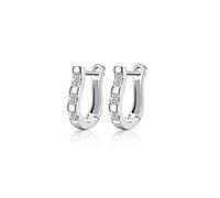 PULABO 1 paio di orecchini a cerchio da donna in argento Sterling 925, di fattura creativa e squisita, Argento sterling