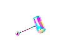 PULABO 1 PZ 5 Colori Moda Acciaio Chirurgico Vibrante Lingua Anello Piercing Alla Lingua Anello di Vibrazione Piercing Alla Lingua Bar Monili per il corpo e Piercing squisito