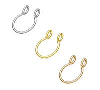 PULABO 3Pcs Naso Finto Anello Cerchio Naso Anelli Set Naso Piercing Labbro Naso Anelli Gioielli Per Le Donne Degli Uomini Della Ragazza squisito