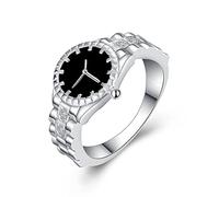 PULABO Anello orologio anello orologio regalo anniversario matrimonio anello ornamento mano matrimonio fidanzamento aperto semplice festa di compleanno leggero carino popolare squisita lavorazione,