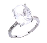 Pulabo Anello Zircone Anello Donna Accessori per la Mano Dimensioni Grandi Strati di Strass Brillantini alla Moda Anniversario Matrimonio Fidanzamento Utile Eccellente Qualità