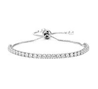 PULABO Bracciale da tennis alla moda con zirconi e amp; Braccialetto regolabile Pulseras Mujer Bracciale con ciondoli per gioielli da sposa da donna moda