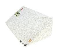PULABO Cuscino a Cuneo Antireflusso Triangolare per Letto con Supporto Lombare e per Gambe 49 x 28 x 12 cm Bianco, 49 x 28 x 12 cm Durevole e Sicuro