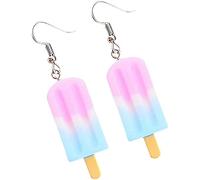 PULABO Cute Food Imitate Ice orecchini pendenti in resina Regalo di compleanno Gioielli per ragazze e adolescenti squisito