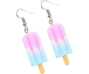 PULABO Cute Food Imitate Ice orecchini pendenti in resina Regalo di compleanno Gioielli per ragazze e adolescenti squisito