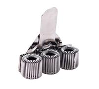 PULABO - Portapenne in metallo a triplo foro, con clip da tasca per notebook e appunti con molla, adatto a quasi tutte le dimensioni della penna, comodo ed ecologico, di alta qualità