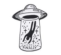 PULABO Spilla creativa UFO per bambini Smalto per bambini Spille distintivi Borsa di stoffa Cappello Borsa Accessori Carino Nuovo rilascio moda