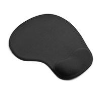 PULABO Tappetino per mouse con poggiapolsi in schiuma Tappetino per mouse poggiapolsi Mousepad Base antiscivolo Design ergonomico Nero Durevole e pratico Durabilità