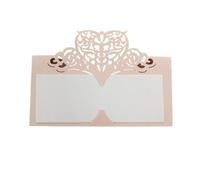 PULaif 10 pezzi di carta a forma di cuore, segnaposto for tavolo, decorazione for feste di matrimonio, bomboniera, for matrimonio, fidanzamento, anniversario (rosso)(Pink)