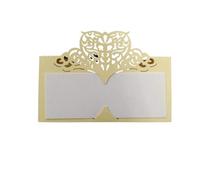 PULaif 10 pezzi di carta a forma di cuore, segnaposto for tavolo, decorazione for feste di matrimonio, bomboniera, for matrimonio, fidanzamento, anniversario (rosso)(Yellow)