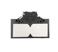 PULaif 10 pezzi di carta a forma di cuore, segnaposto for tavolo, decorazione for feste di matrimonio, bomboniera, for matrimonio, fidanzamento, anniversario (rosso)(Black)