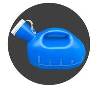 PULaif Bottiglie per orinatoi da Uomo, Bottiglia for urina Maschile da 2000 ml Blu for Viaggi e Cura dell'incontinenza