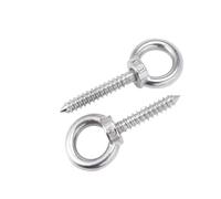 PULaif Bulloni a Occhiello, 304 Anello di Sollevamento Vite autofilettante Gancio Autoperforante Anello Occhiello di Pecora Tipo Vite for Legno M4-M12(M8x120mm)