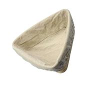 PULaif Cestino per la Prova del Pane, 1 Cestino da lievitazione Triangolare in Rattan con Rivestimento, Diverse Misure for la panificazione(16X16X6cm)