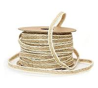 PULaif Corda di spago di Iuta, Corda di Canapa Intrecciata in Iuta e spago di Iuta, Rotolo da 10 m x 0,5 cm, for Confezioni Regalo Fai da Te.