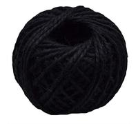 PULaif Corda di spago di Iuta, Corda di Iuta, Corda di Canapa, 2 mm x 30 m/Rotolo Multicolore(Black)